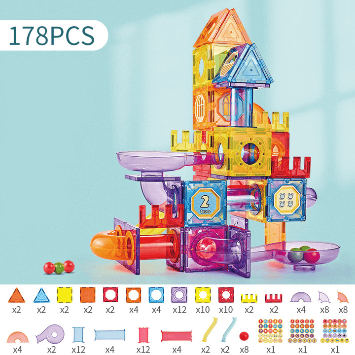 Magnetic Piece Building Block Set Diy Toy Baby Magnet Boy and Girl Puzzle Assembling - MRSLM