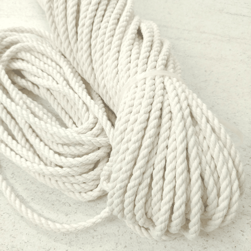 6/8/10/12Mm Diameter Cotton Rope Macrame Cord Art Craft Twisted String for DIY Handmade Tying Thread Cord - MRSLM