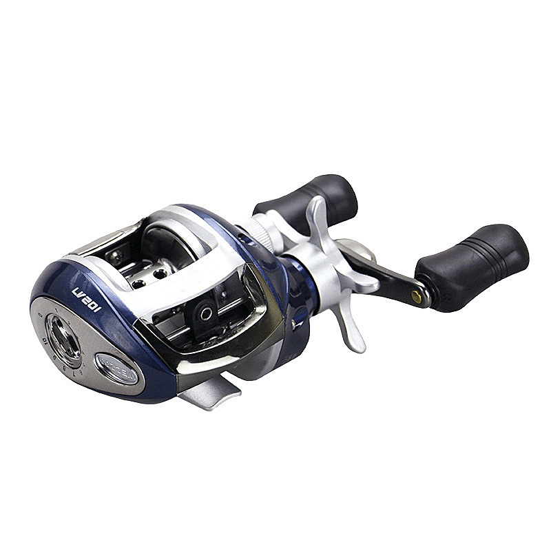 ZANLURE LV200/201 6.2:1 12+1BB Stainless Steel Baitcasting Fishing Reel Left / Right Water Drop Fishing Wheel - MRSLM