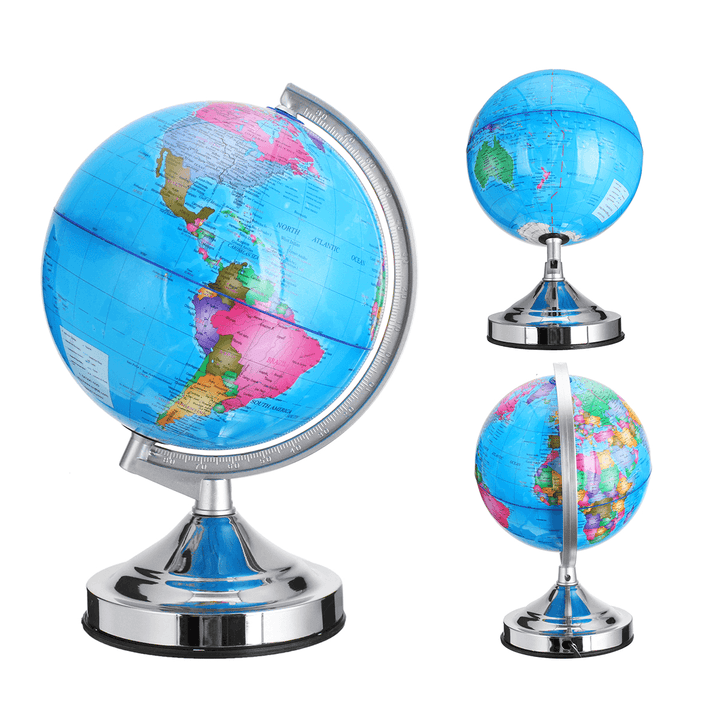 Illuminated Lamp Rotating World Earth Globe Ocean Desk Globe LED Night Light - MRSLM