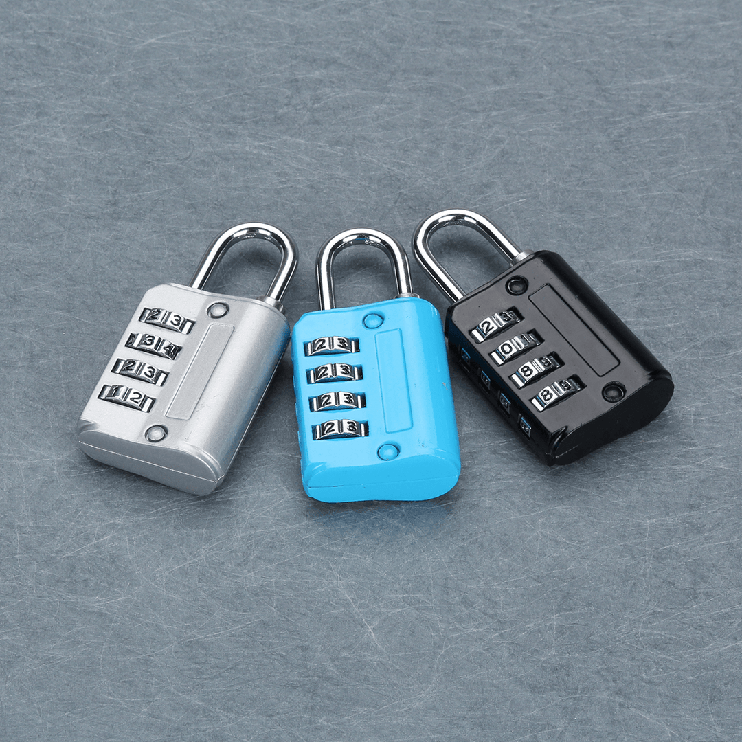 Mini 4 Digit Combination Safety Security Padlock Number Luggage Travel Code Drawer Lock - MRSLM