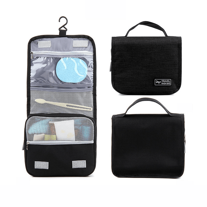 Honana HN-TB056 Portable Cosmetic Storage Bag Travel Toilet Hanging Bag Makeup Organizer Case Pouch - MRSLM