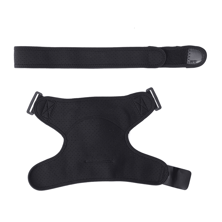 CHARMINER Shoulder Protector Adjustable Sports Single Shoulder Support Belt Elasticity for Pain Relief - MRSLM