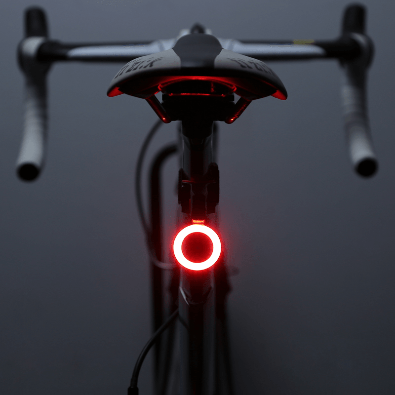 Creative High Brightness LED Safety Warning Bike Taillight IPX6 Waterproof 5 Modes Cycling - MRSLM