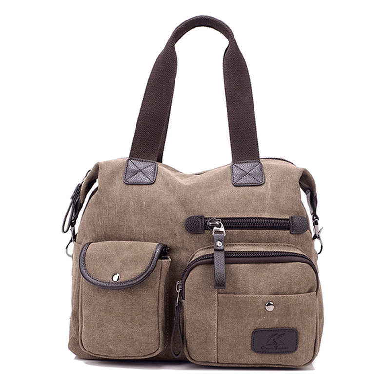 Women Canvas Large Capacity Sport Travel Crossbody Bag - MRSLM