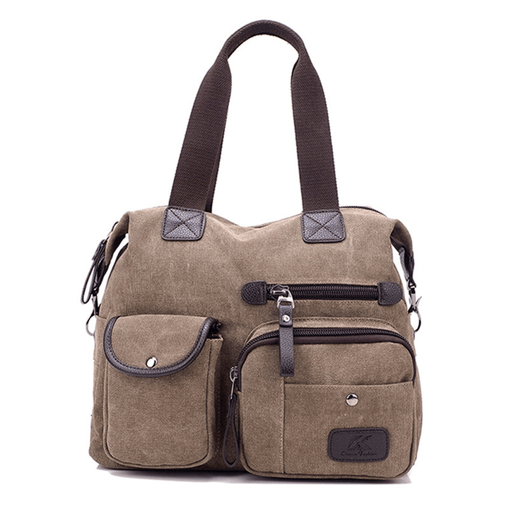 Women Canvas Large Capacity Sport Travel Crossbody Bag - MRSLM