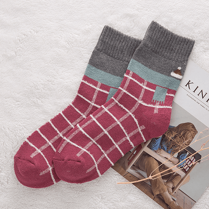 Womens Winter Deodorization Stripes Socks - MRSLM