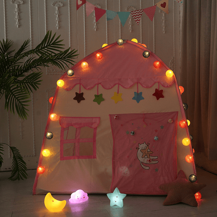 Ipree® Children'S Tent Kids Large Playhouse 3 Side Breathable Window Game Room Castle Kids Room Outdoor Garden Home - MRSLM