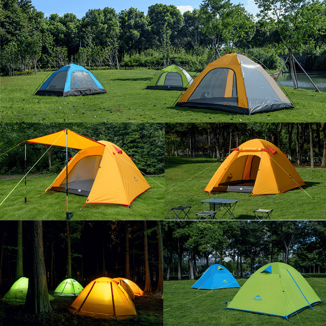 Naturehike NH15Z003-P Double Aluminum Pole Outdoor Tent Camping UPF50+ Anti-Uv PU2000 Waterproof - MRSLM