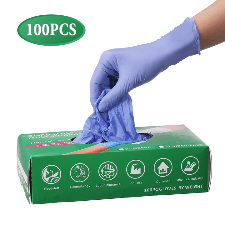 Slimerence 100*Pcs Disposable Nitrile BBQ Gloves Waterproof Glove - MRSLM