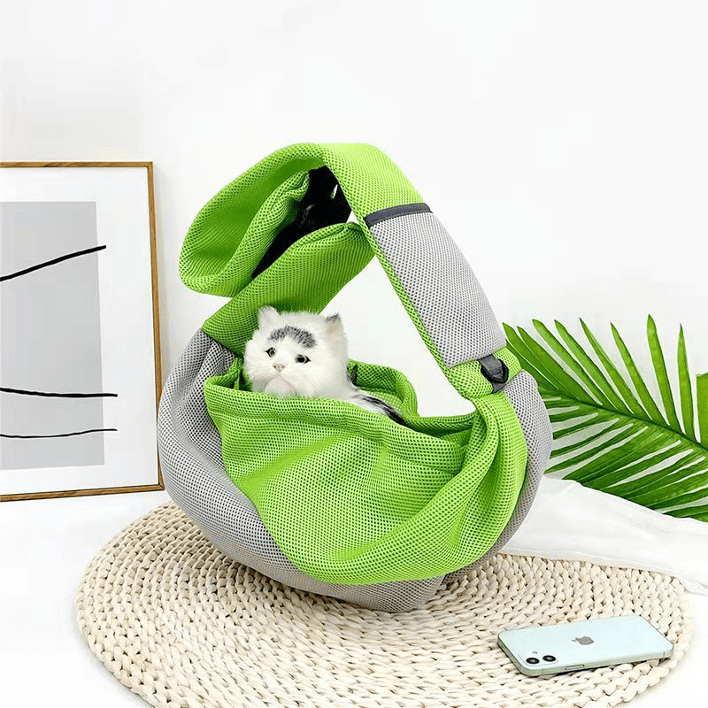 Pet Shoulder Bags Oxford Fabric and Polyester Adjustable Shoulder Straps Suitable for Small Pets - MRSLM