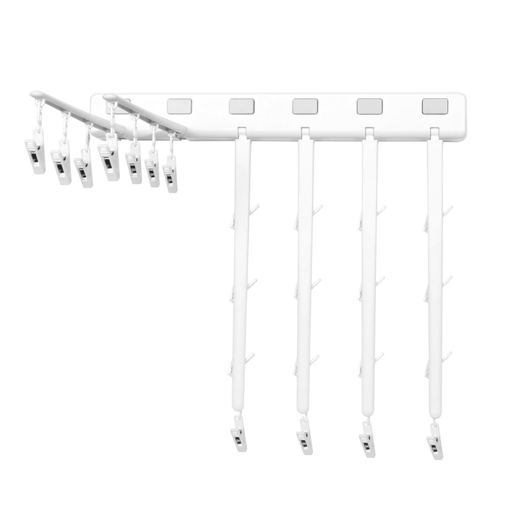 Multi-Function Folding Air Dry Rack Hole Free Clothes Rack Balcony Sock Dry Rack for Indoor Clothes Hanger - MRSLM