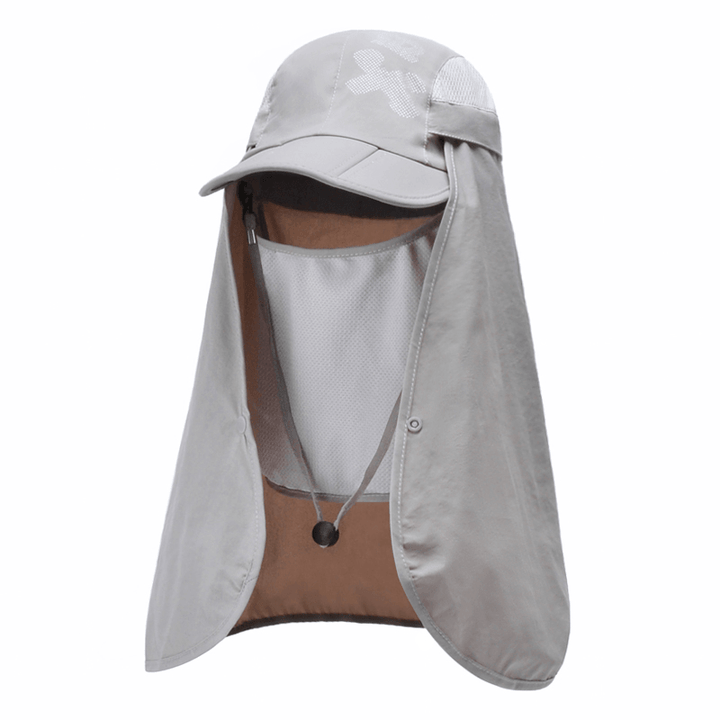 Mountaineering Sun Hat Male Summer Sunscreen Sunshade Outdoor Fishing Hat Sunscreen - MRSLM