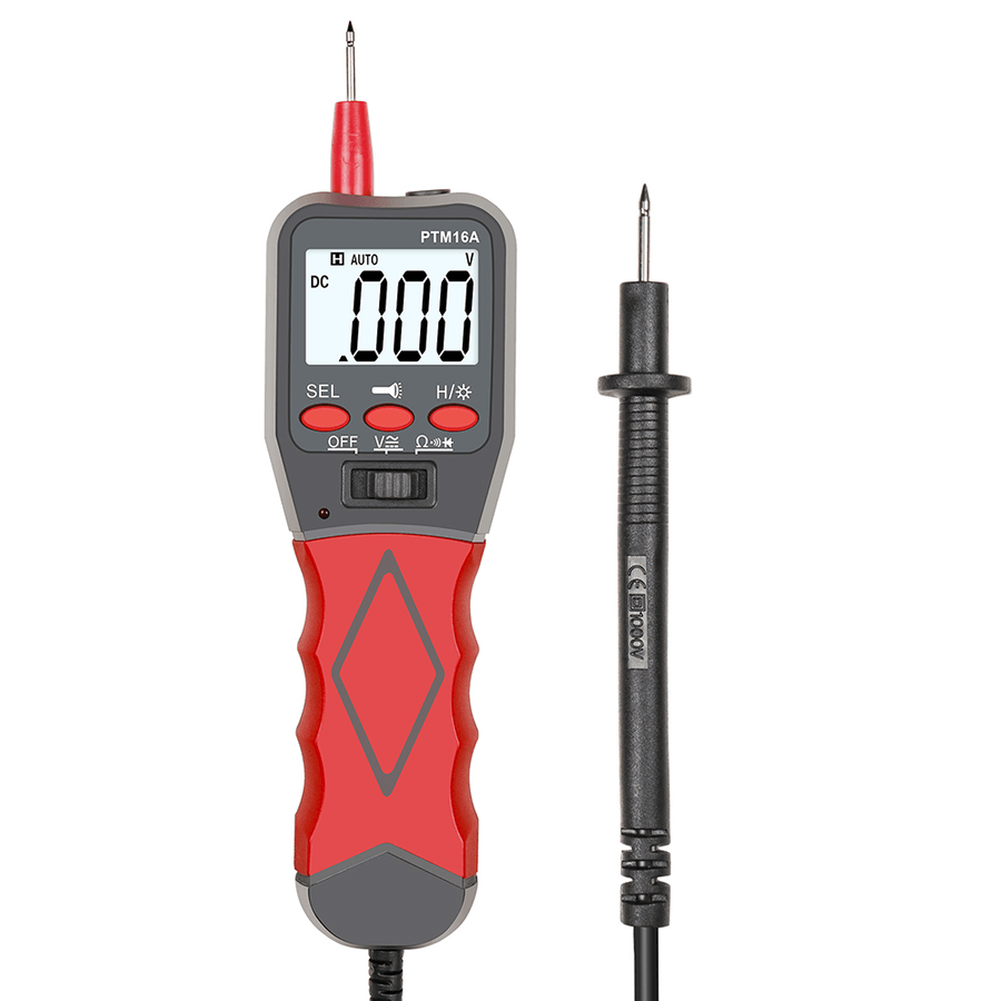 PTM6A Automatic Range Digital Multimeter with Backlight AC DC Voltage Resistance Frequency Temperature Tester - MRSLM