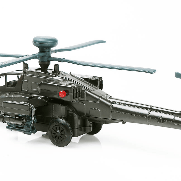 Apache Gunship Model Alloy Sound and Light Military AH-64D Aircraft - MRSLM