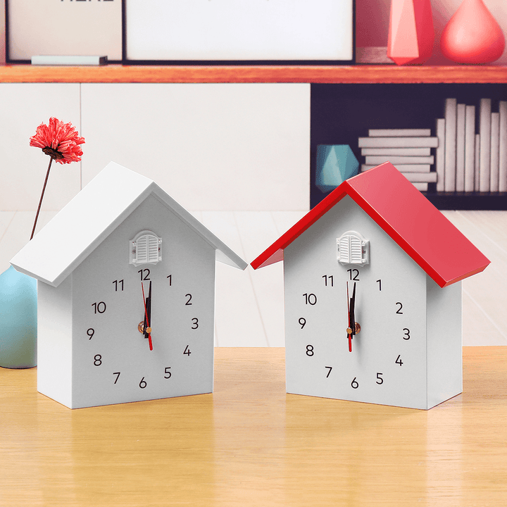 Cuckoo Quartz Wall Clock Modern Bird Home Living Room Hanging Watch Decoration - MRSLM