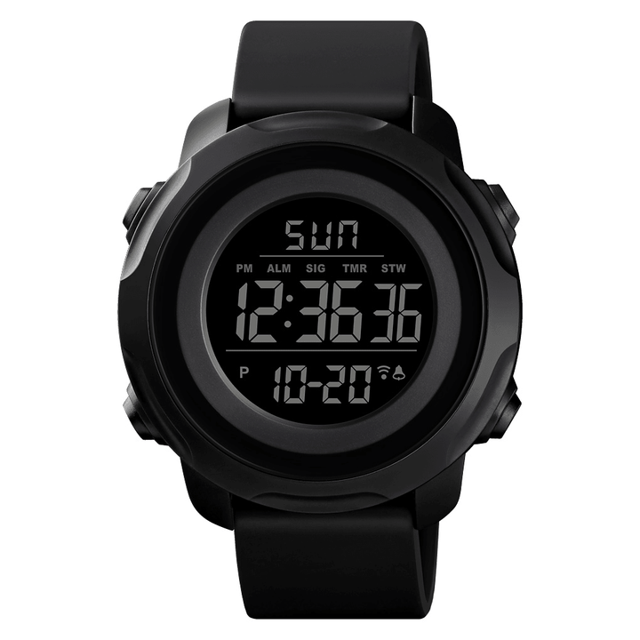 Outdoor Sport Men Watch Big Dial 50M Waterproof Alarm Luminous Calendar Multifunction Digital Watch - MRSLM