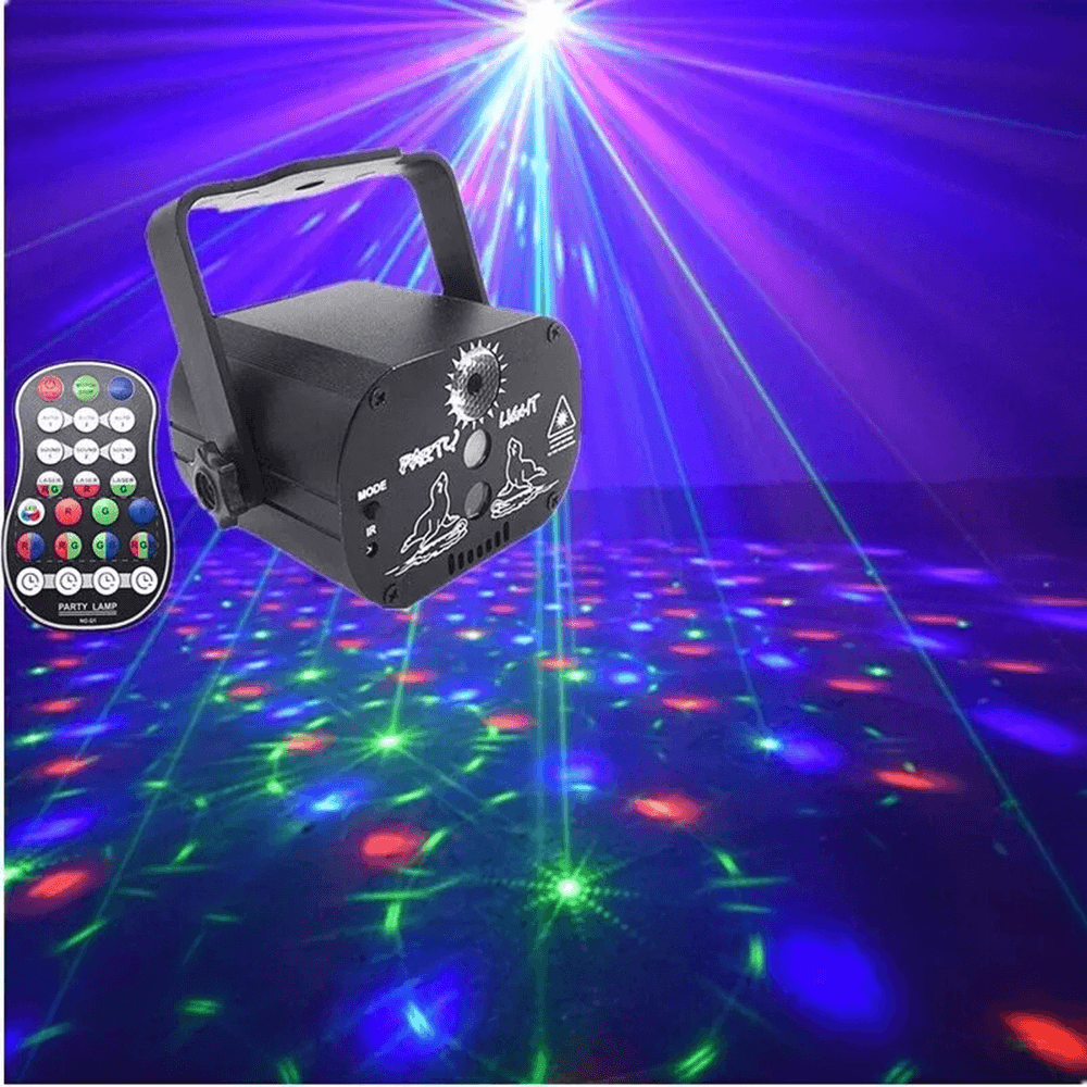 60 Patterns Laser Stage Light LED Disco Light DJ Moving Head Laser Projection Lamp Stage Lighting - MRSLM