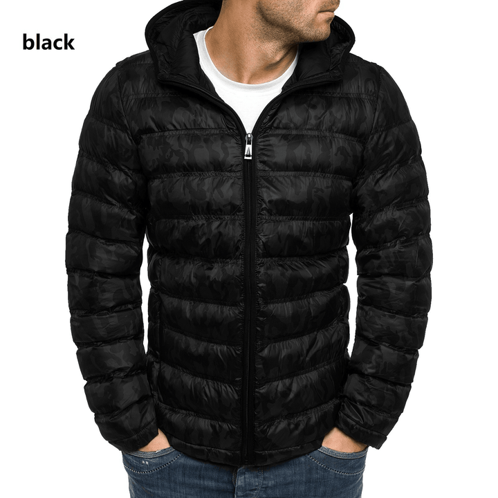 New Dark Dark Pattern Fashion Men'S Hooded Cotton Clothing - MRSLM