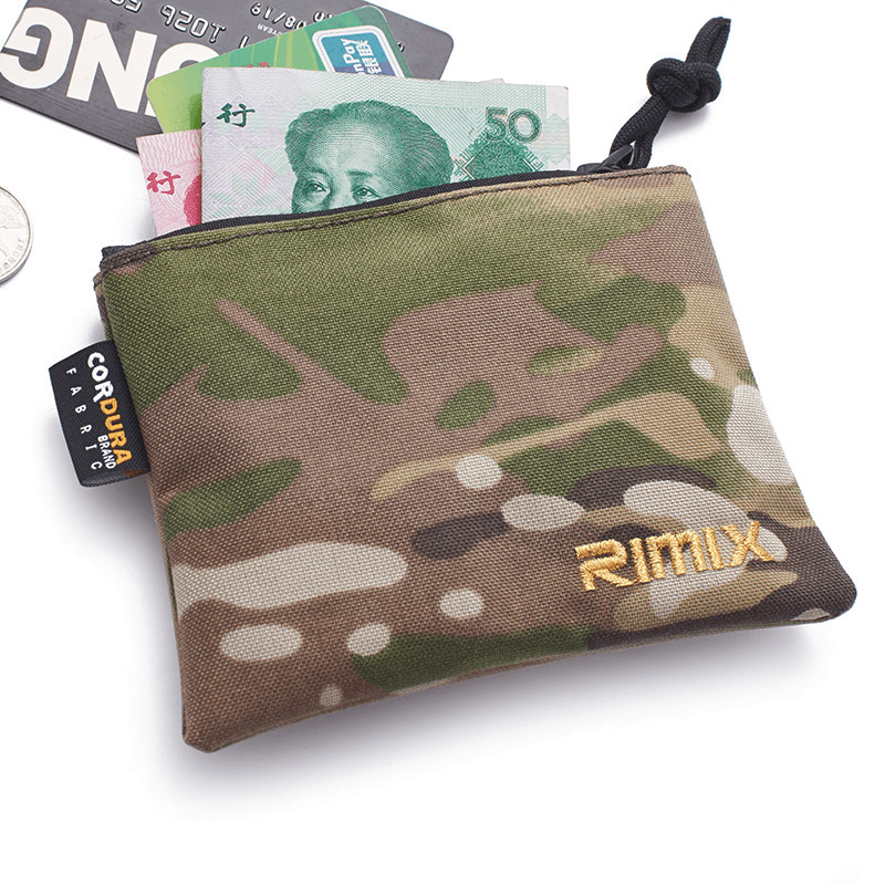Ipree® Outdoor Tactical EDC Wallet Men Waterproof 1060D Nylon Card Coin Sport Bags Portable Storage Organizer Pouch - MRSLM