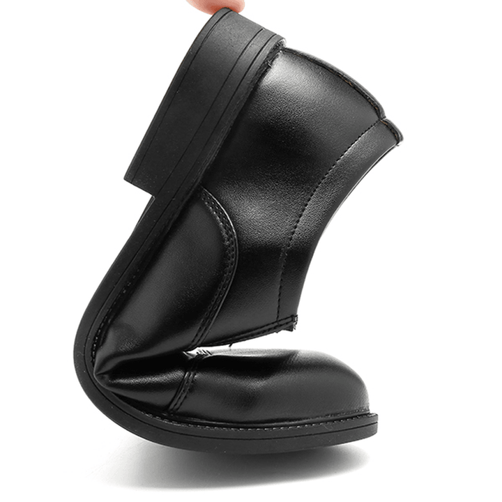 Men Comfy Leather Slip on Formal Shoes - MRSLM