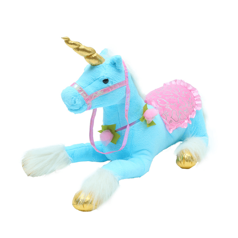 85 Cm Stuffed Unicorn Soft Giant Plush Animal Toy Soft Animal Doll - MRSLM