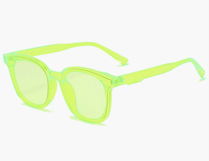 Personalized Small Frame Fluorescent Green Sunglasses - MRSLM