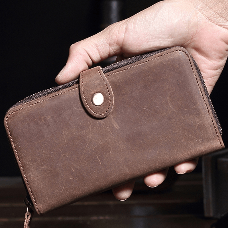 Vintage Genuine Leather Large Capacity Wallet - MRSLM