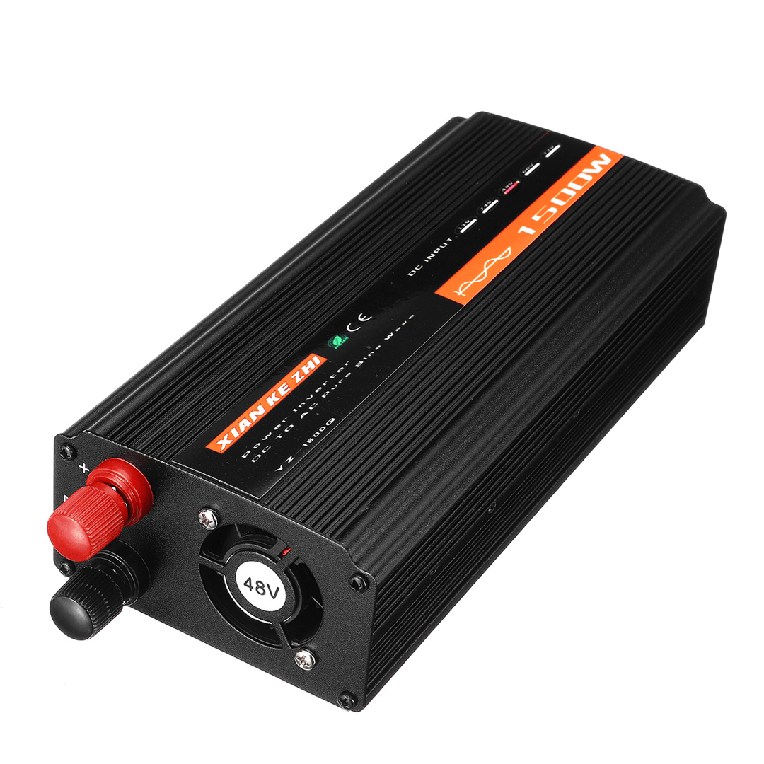 Display 1500W Intelligent Inverter 12V/24V/48V Pure Sine Wave Power Inverter - MRSLM