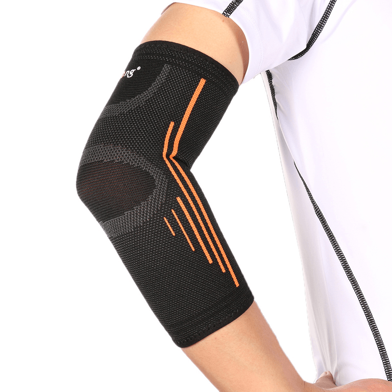 Mumian A26 Elbow Support Elastic Gym Sport Elbow Protective Pad Absorb Sweat Basketball Arm Sleeve Fitness Safety Brace - MRSLM