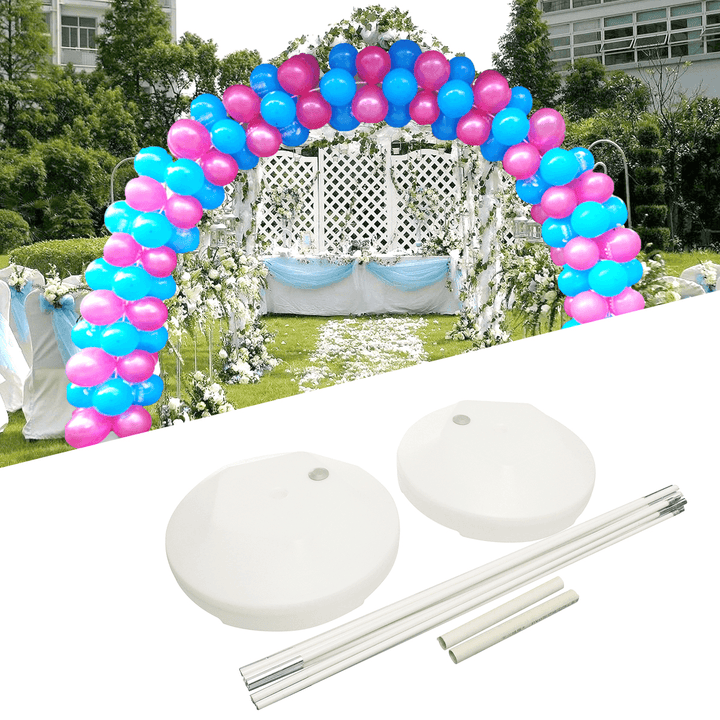 DIY Large Balloon Arch Set Column Stand Base Frame Kit Birthday Wedding Party Decor - MRSLM