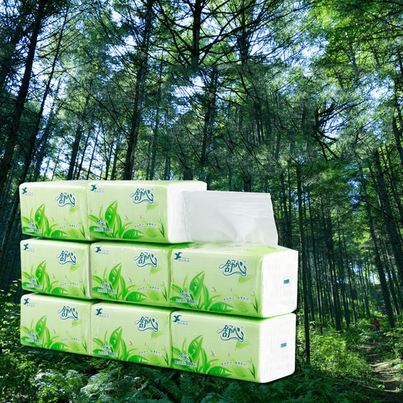 SHUXIN Paper Towel Toilet Paper Tissue Box Draw Paper Roll Paper Kitchen Towel Napkin - MRSLM