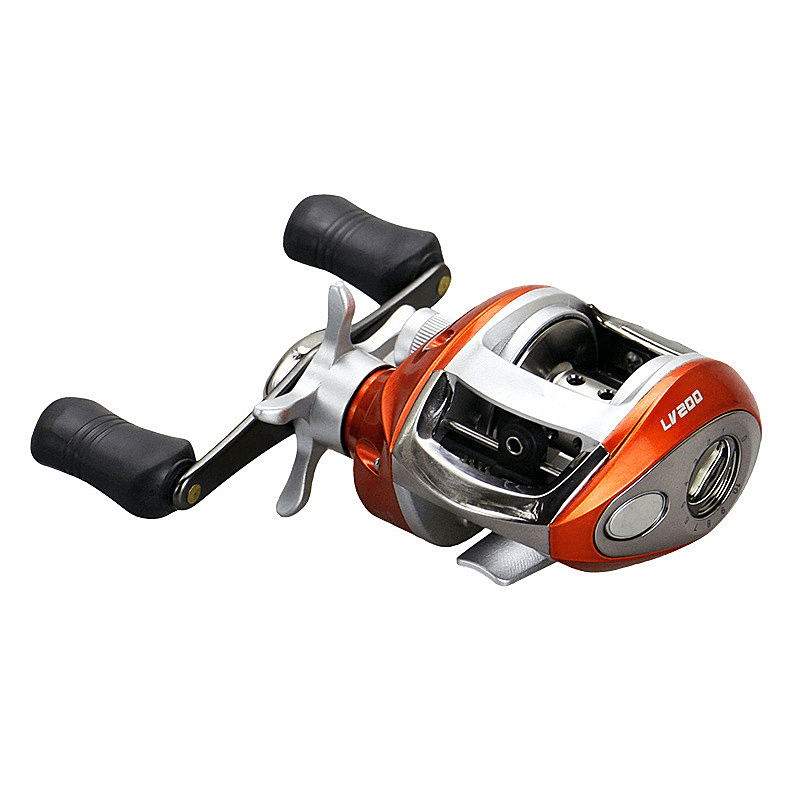 ZANLURE LV200/201 6.2:1 12+1BB Stainless Steel Baitcasting Fishing Reel Left / Right Water Drop Fishing Wheel - MRSLM