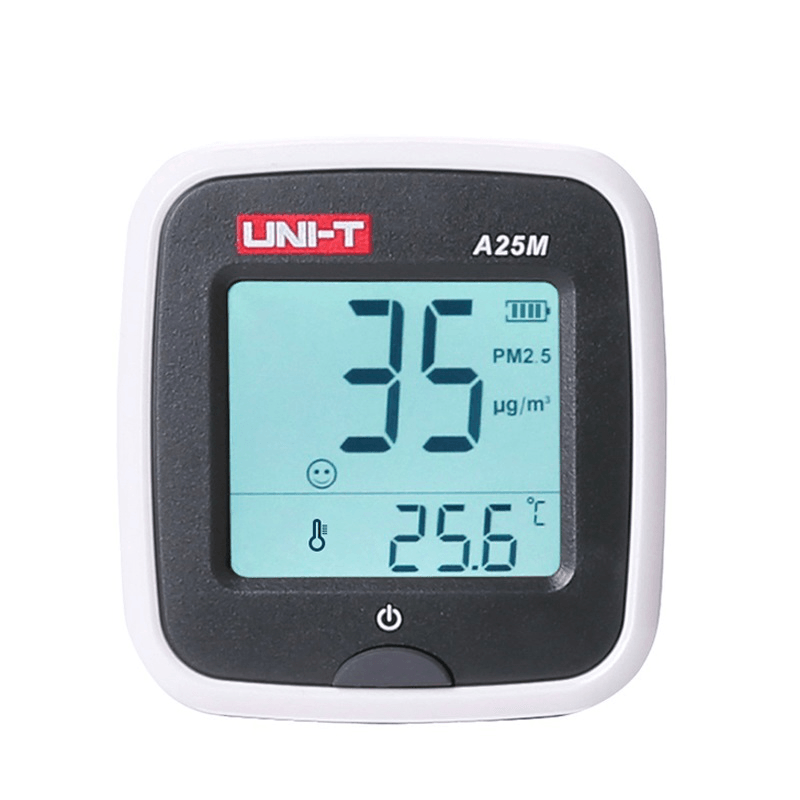 UNI-T® A25M PM2.5 Meter Air Quality Monitor Temperature Measuring LCD Backlight Celsius /Fahrenheit Unit Switching - MRSLM