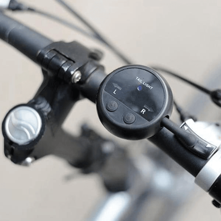 64 LED Wireless Remote Laser Bicycle Rear Tail Light Bike Turn Signals Safety Warning Light - MRSLM