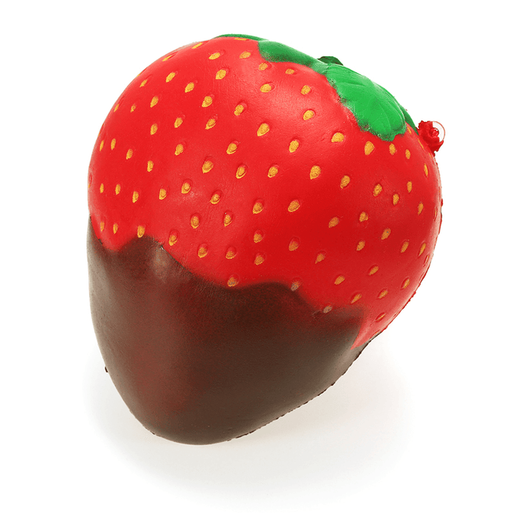 Squishy Rainbow Jam Chocolate Strawberry Jumbo 10Cm Soft Slow Rising Fruit Collection Gift Decor Toy - MRSLM