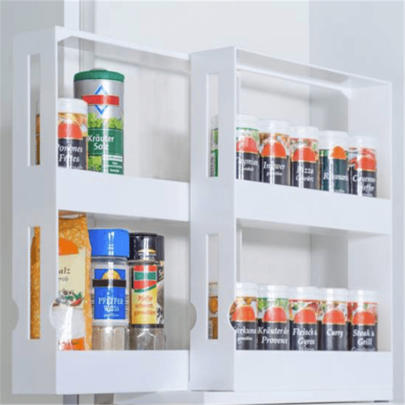 Multi-Function Movable Rotatable Food Condiment Storage Shelf Kitchen Spice Organizer Box Flavouring Tool Rack Camping Picnic - MRSLM