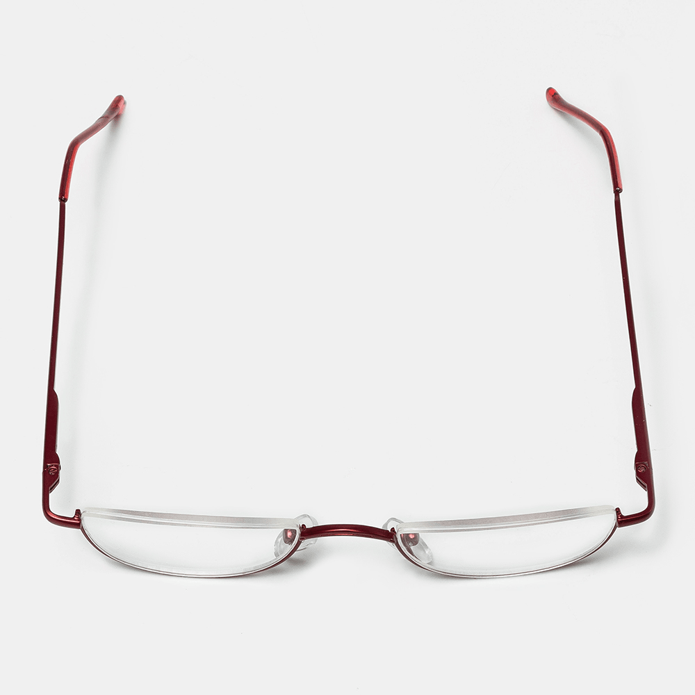 2 Color Half Frame Half Arc Frame Reading Glasses - MRSLM