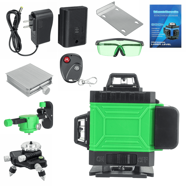 16 Line Green Light Laser Machine Laser Level Horizontal & Vertical - MRSLM