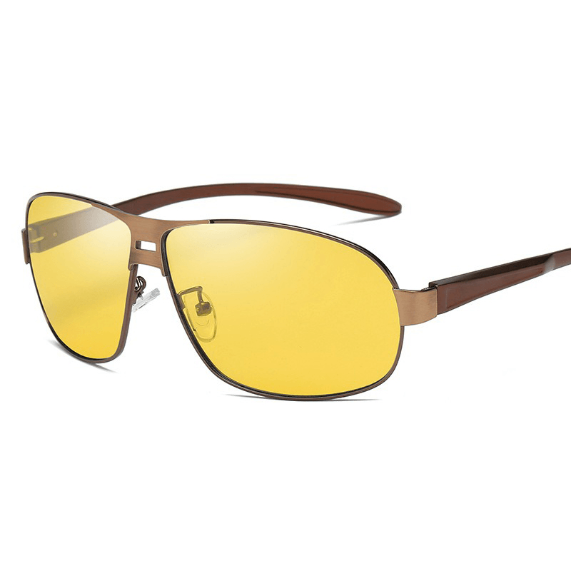 Unisex Vogue Vintage Metal Full-Frame Anti-Uv Sunglasses Outdoor Driving Travel Beach Sunglasses - MRSLM