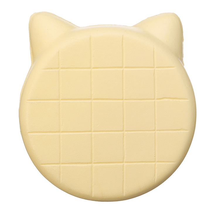 Bread Squishy Cat Face 10CM Jumbo Slow Rising Soft Toy Gift Collection with Packaging - MRSLM