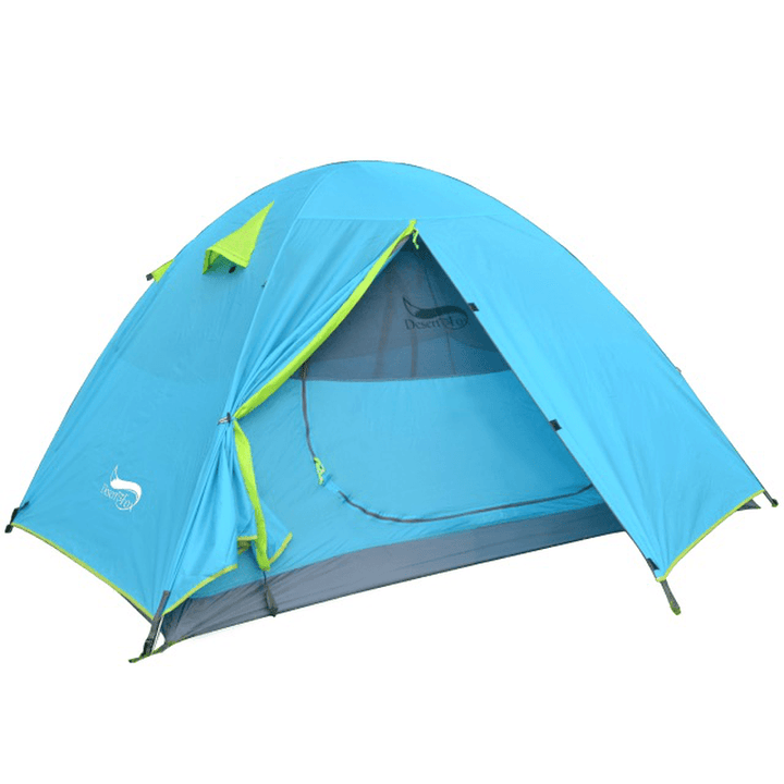 2 People Large Camping Tent Lightweight Double Layer Waterproof Anti-Uv Sun Canopy Camping Hiking Fishing Family Shelters - MRSLM