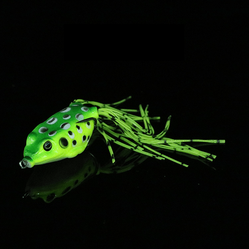 ZANLURE 1PC 15G 6.5Cm Rubber Fishing Lure Frog Artificial Ray Frog Fishing Soft Bait Hooks - MRSLM