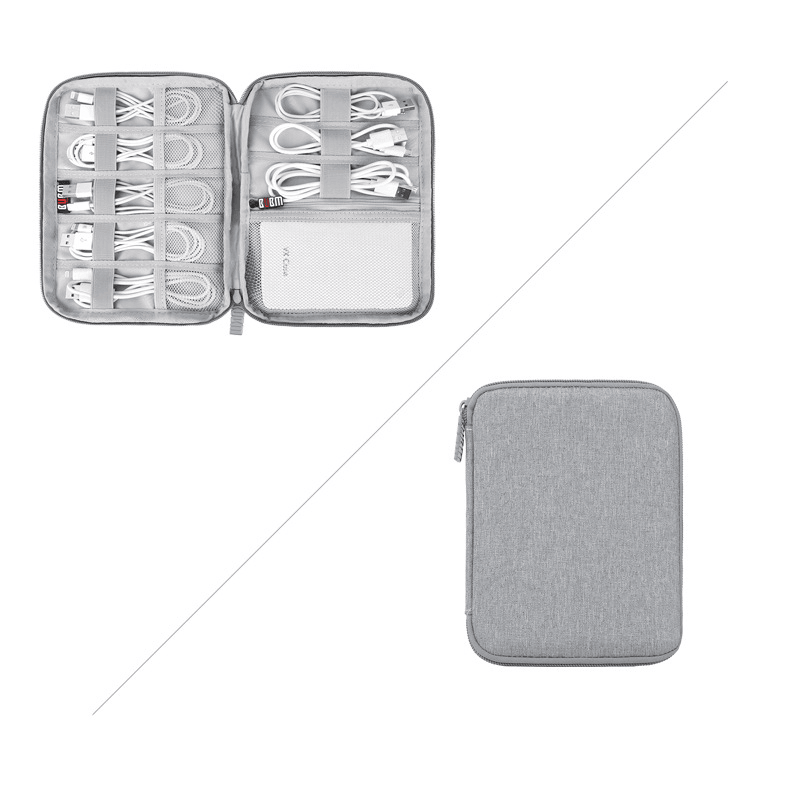 Multifunction Digital Storage Bag Travel Gadget Bag Organizer Bag for Headphone Memory Cards Charger Data Line - MRSLM