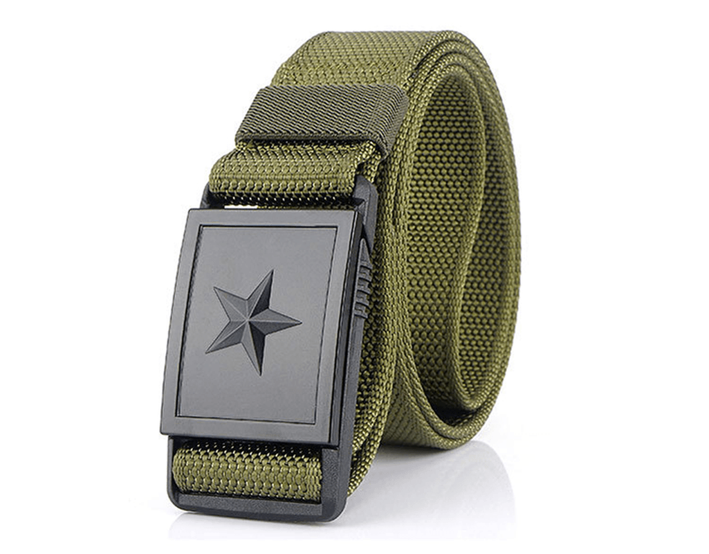 Men'S Canvas Belt with Magnetic Buckle Belt - MRSLM