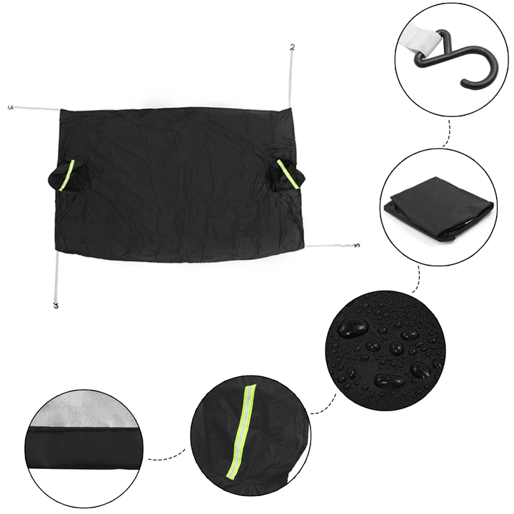 Car Sunshade Windscreen Windshield Cover Frost Snow Sun Shield Window Mirror Protector - MRSLM