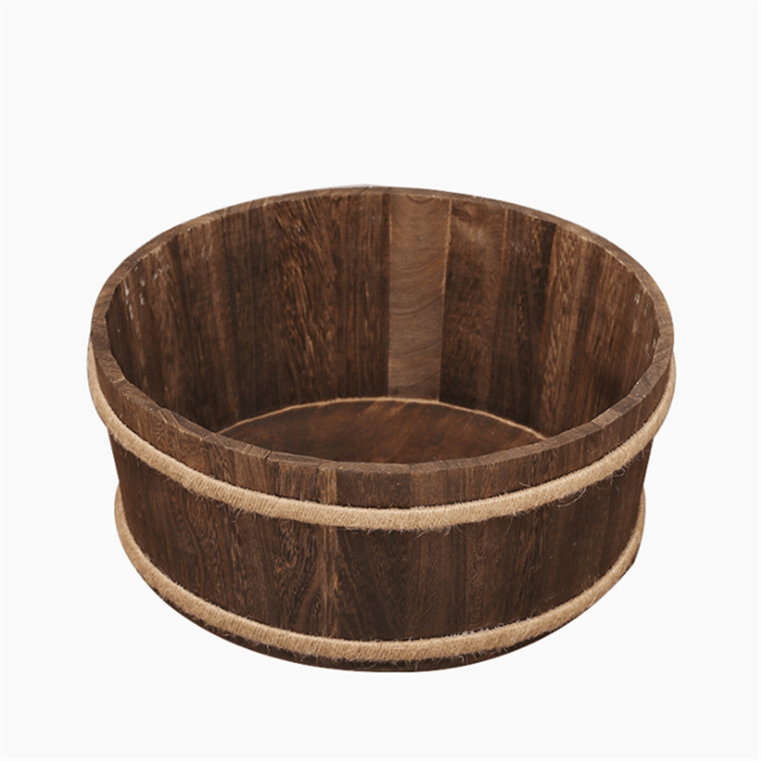 Newborn Wooden Photography Props round Basket Posing Studio Baby Photography Prop Posting Accesoriess - MRSLM