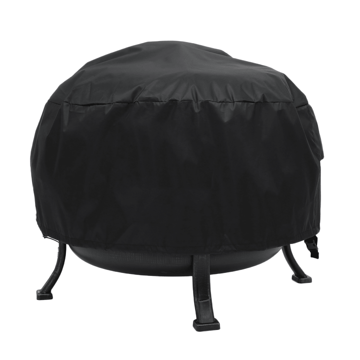 Kingso 36 Inch round Fire Pit Cover Waterproof Burning Pit Bonfire Pit Cover for Outdoor Garden Patio Camping - MRSLM