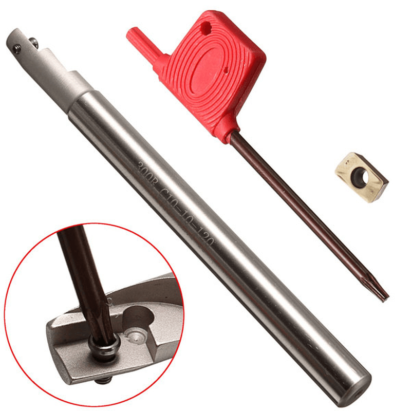 Bap300Rc10-10X120-1T Turning Tool Holder with APMT1135PDER Insert and Wrench - MRSLM