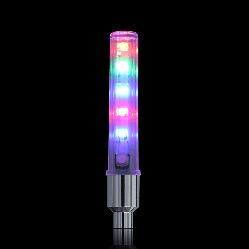 XANES WL03 2PCS 5 LED 7 Modes 6 Batteries Bicycle Colorful Wheel Light Nozzle Spoke Light - MRSLM